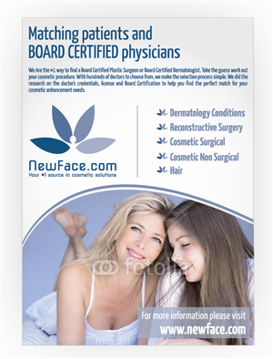 Advertisement Design by DAStudioDesigns for newface.com | Design: #1974987