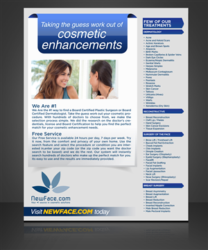 Advertisement Design by jgeoinbox for newface.com | Design: #1979413