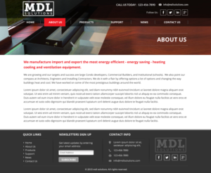 Wix Design by Sbss for MDL Solutions | Design: #8495082