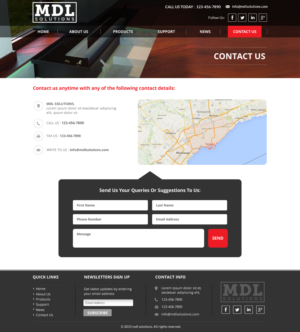 Wix Design by Sbss for MDL Solutions | Design: #8495083