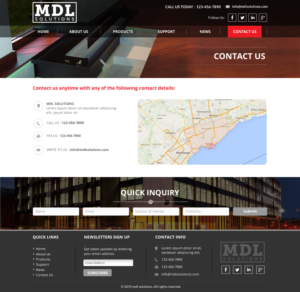 Wix Design by Sbss for MDL Solutions | Design: #8495085