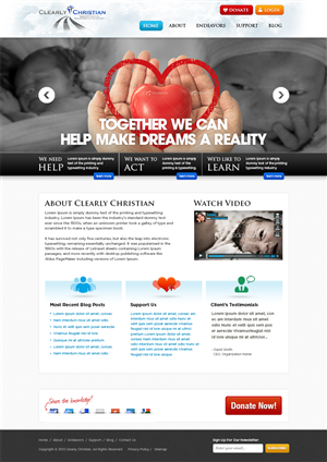 Non-Profit Web Design - 4 pages + Blog plugin | Diseño Web por Mayank Patel