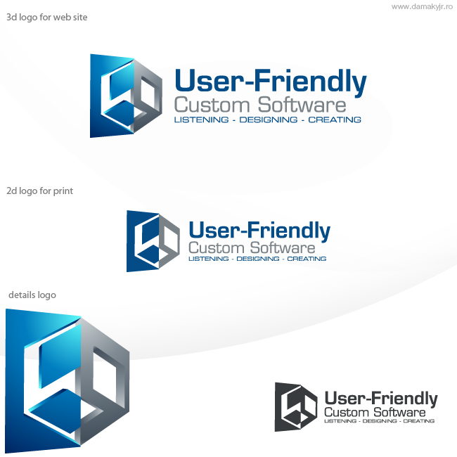 Logo Design by damakyjr for User-Friendly Custom Software Inc. | Design #400316