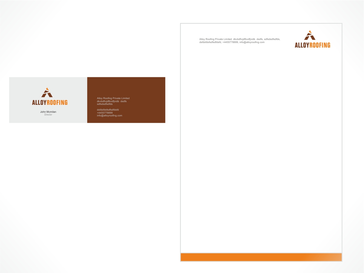Logo Design by harryshout for Alloy Roofing Pty Ltd | Design #8136444