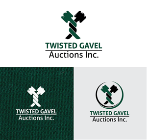 Logo Design by ® Design for Twisted Gavel Auctions Inc. | Design: #2009065