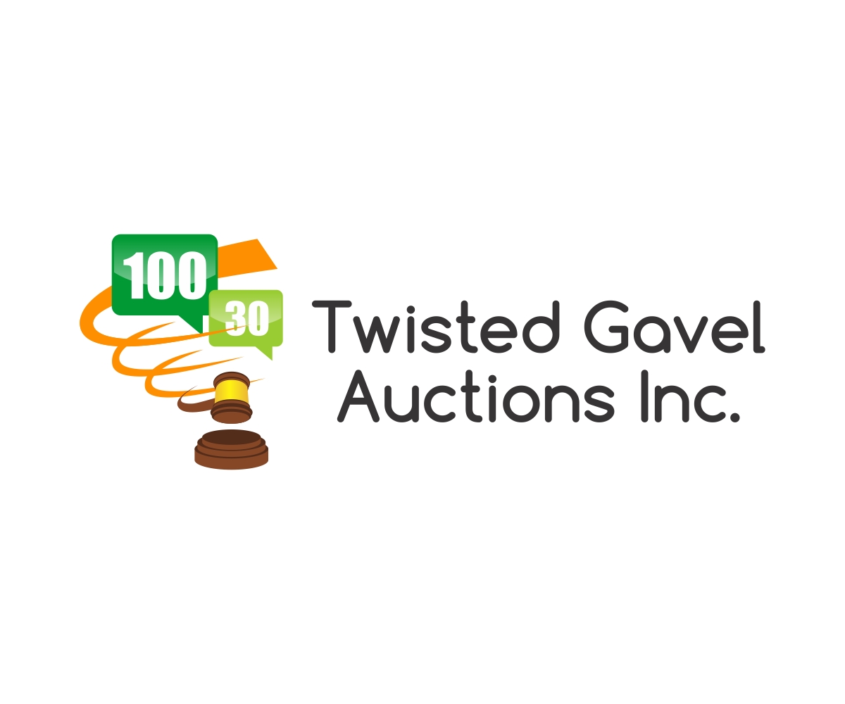 Logo Design by Sergio Medina for Twisted Gavel Auctions Inc. | Design #1994700