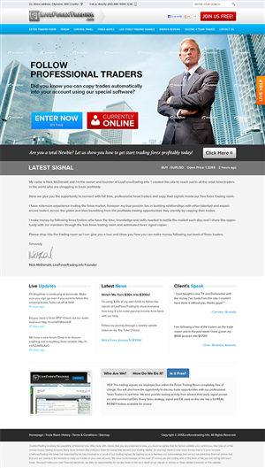 Web Design by Mayank Patel for Forex Signal Services | Design: #1966551