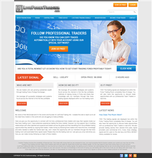 Web Design by pb for Forex Signal Services | Design: #1968040