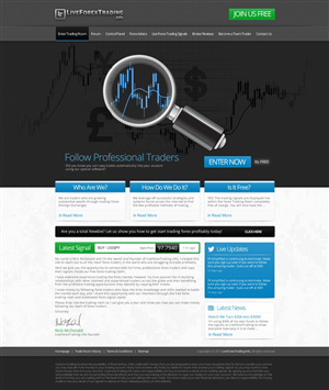 Web Design by TechWise for Forex Signal Services | Design: #1968392