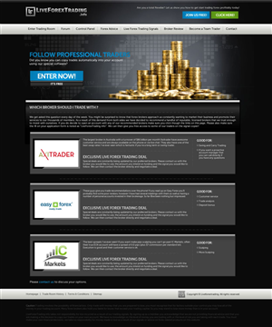 Web Design by TechWise for Forex Signal Services | Design: #1973227