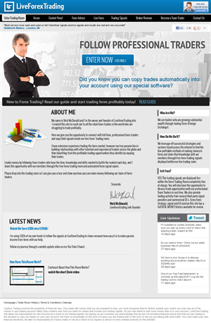 Forex signals website design