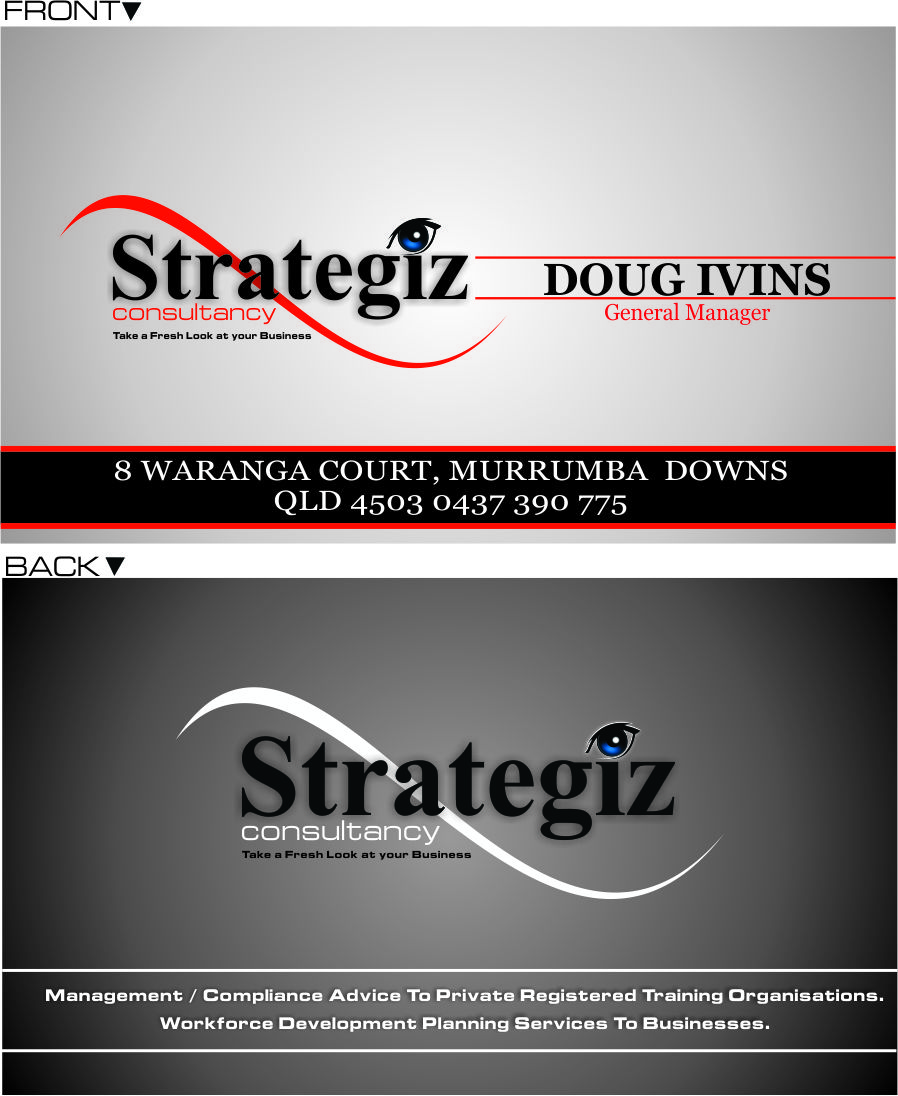 Business Card Design by FORTUNESigns for Strategiz | Design: #1970940