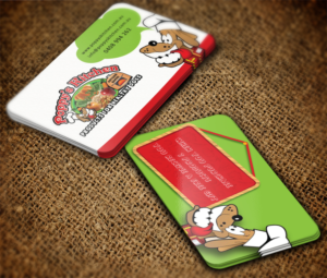 Fun & Healthy Dog Treat Business Needs a Business & Loyalty Card | Business Card Design by MT