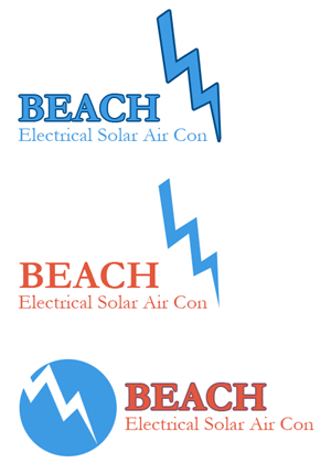 Logo-Design von Denny Graphics co. für beach electrical solar air con | Design: #1976994