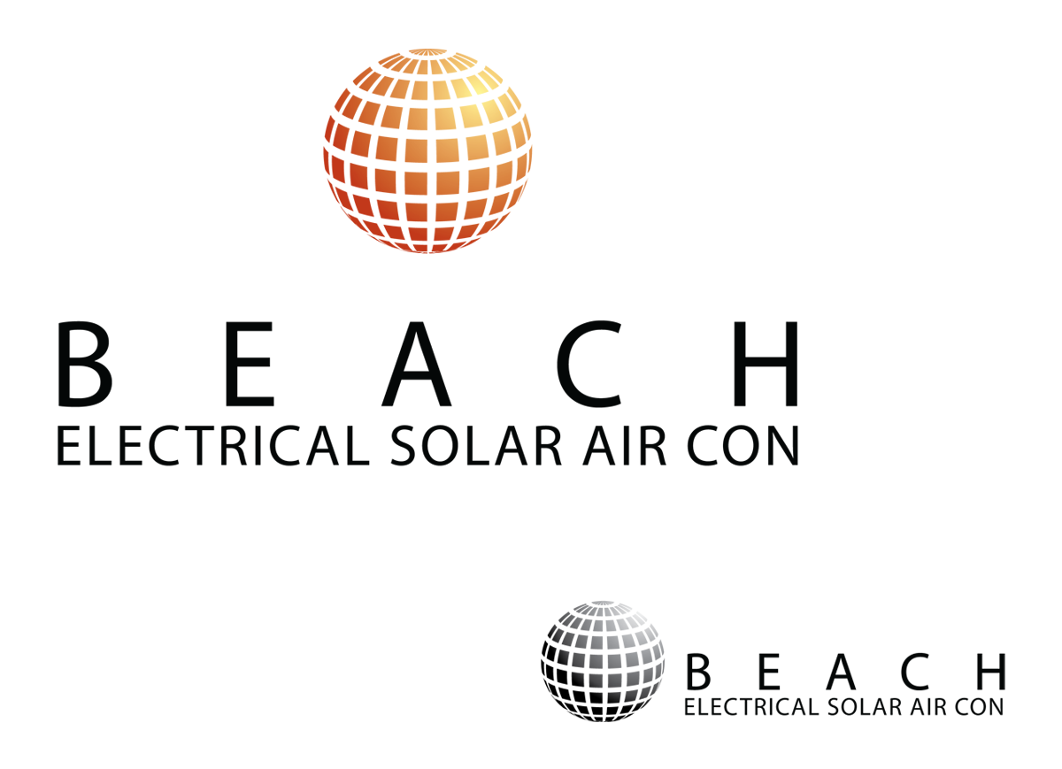 Logo-Design von Mariana Ponte für beach electrical solar air con | Design #1996883