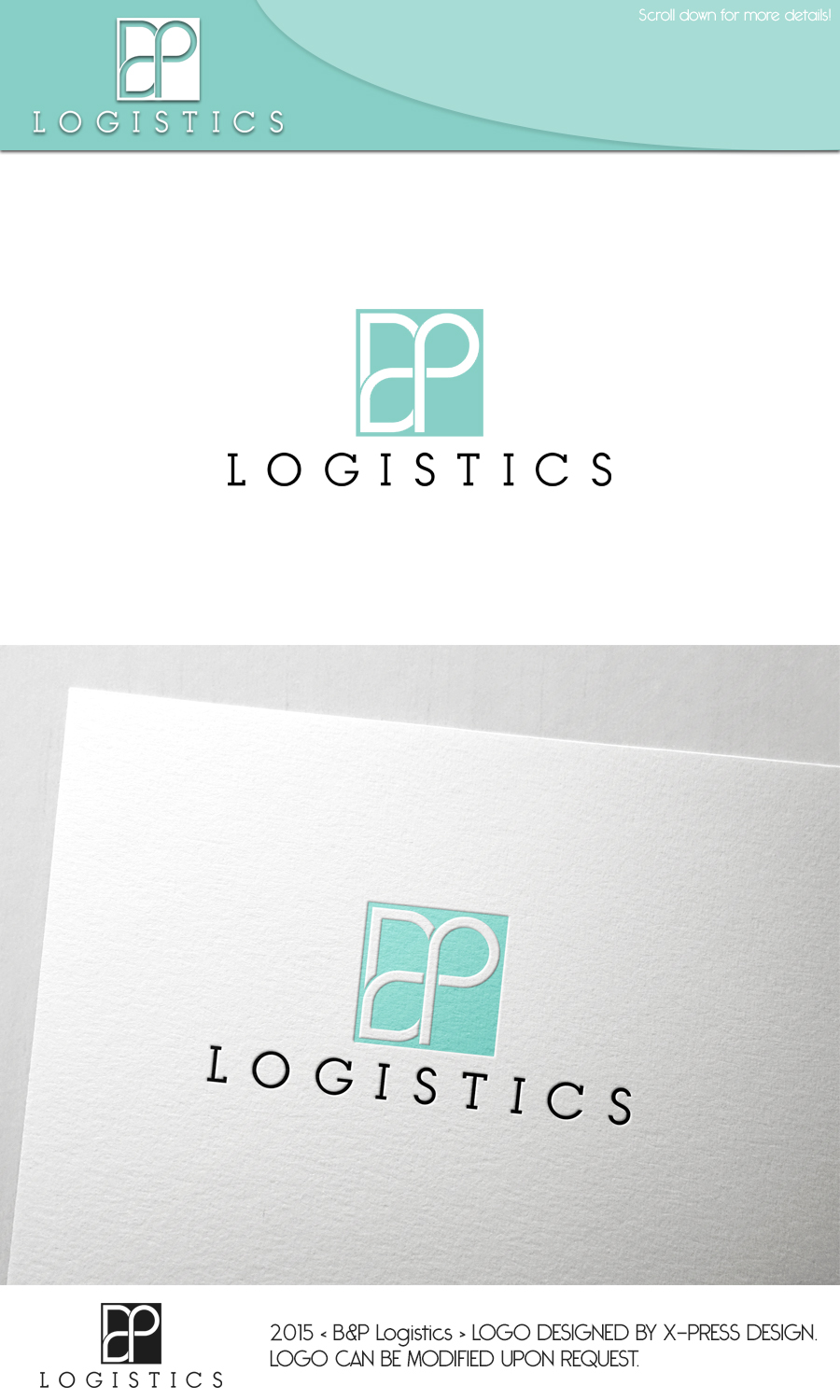 Logo Design by pine design for B&P Logistcs DR | Design #8387039