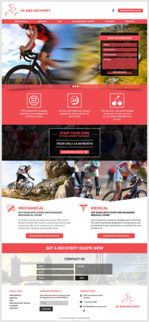 Cycle Assist and recovery web and app design | Diseño Web por -Marc-