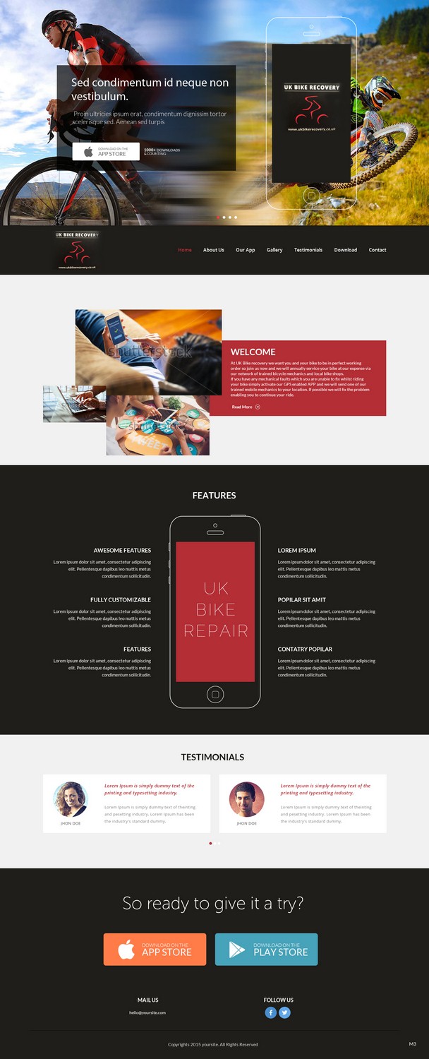 Web Design by pb for Cycle Assist | Design #8212511
