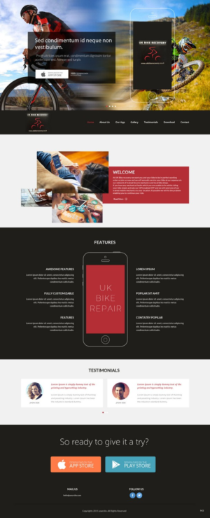 Web Design by pb for Cycle Assist | Design: #8212511