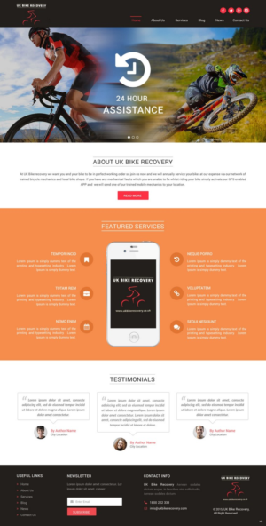 Web Design by pb for Cycle Assist | Design: #8335045