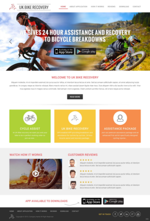 Web Design by pb for Cycle Assist | Design: #8390590