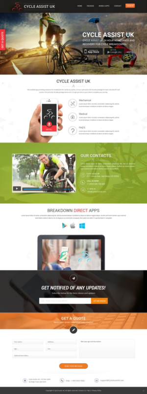 Web Design by pb for Cycle Assist | Design: #9275833