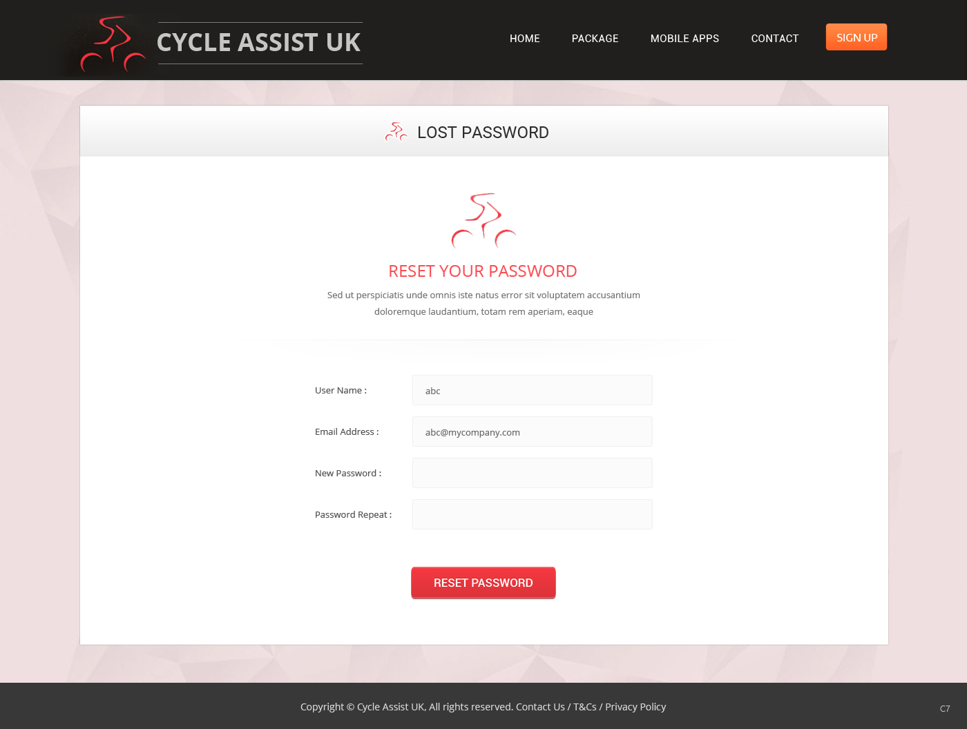 Web Design by pb for Cycle Assist | Design #9320508