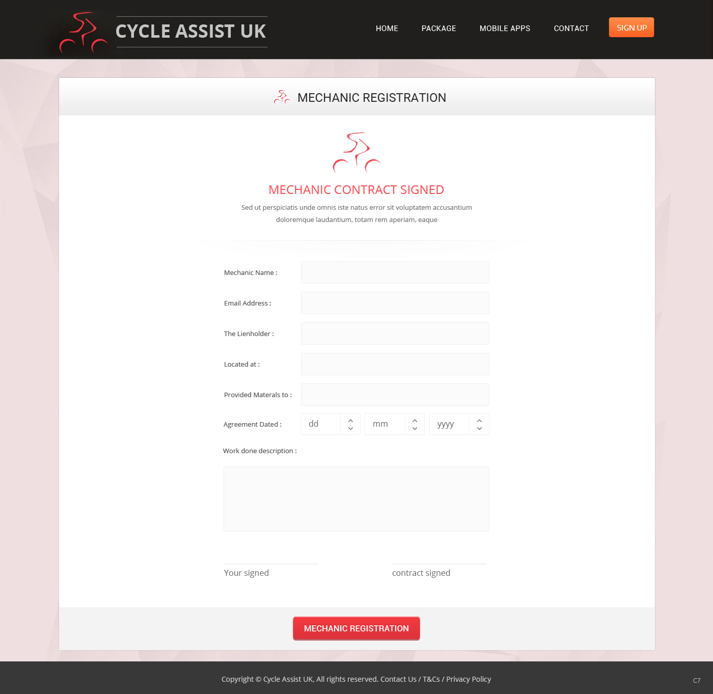 Web Design by pb for Cycle Assist | Design #9320509