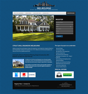 Web-Design von Latest Design Ideas für Melbourne Civil & Structural Engineers | Design: #2025830