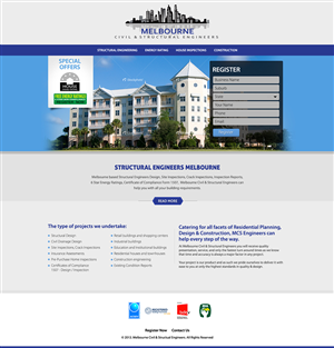 Web-Design von Latest Design Ideas für Melbourne Civil & Structural Engineers | Design: #2025831