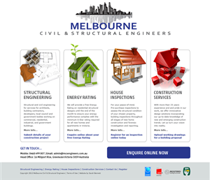 Web Design par sbd pour Melbourne Civil & Structural Engineers | Design #1969111
