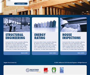 Web-Design von vanessasitsonthewall für Melbourne Civil & Structural Engineers | Design: #2025095