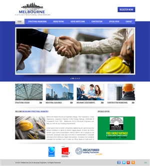 Web-Design von pb für Melbourne Civil & Structural Engineers | Design: #1968053