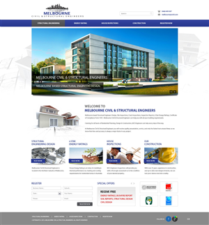 Web Design by pb for Melbourne Civil & Structural Engineers | Design: #1968057