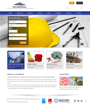 Web Design by pb for Melbourne Civil & Structural Engineers | Design: #1972579