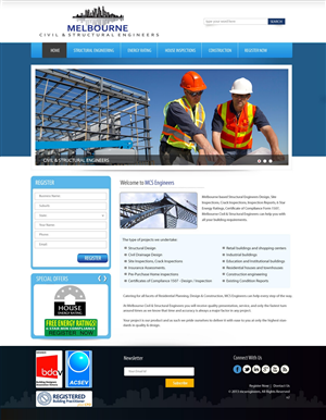 Web Design by pb for Melbourne Civil & Structural Engineers | Design: #1972586