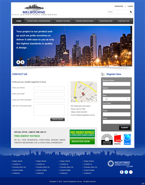 Web Design by pb for Melbourne Civil & Structural Engineers | Design: #1984519