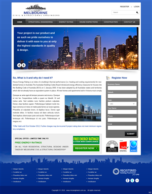 Web Design by pb for Melbourne Civil & Structural Engineers | Design: #1984520