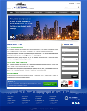 Web Design by pb for Melbourne Civil & Structural Engineers | Design: #1984523