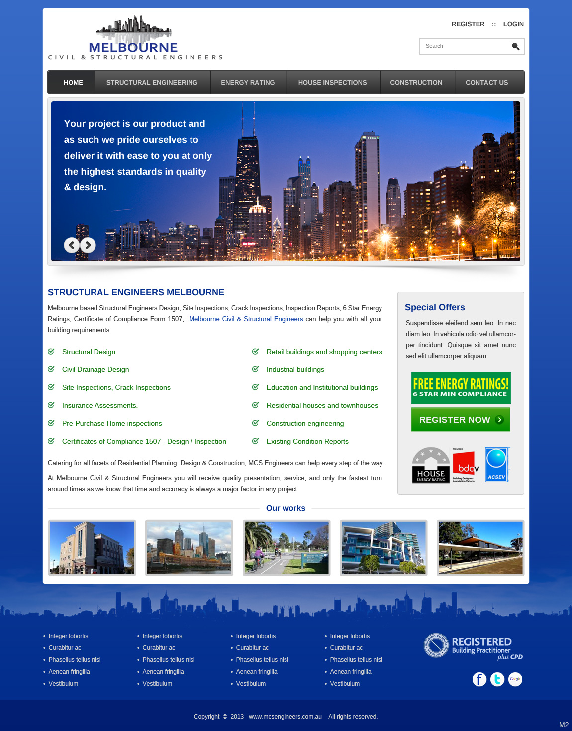 Web Design by pb for Melbourne Civil & Structural Engineers | Design #1984528