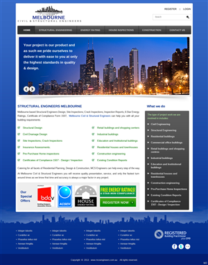 Web Design by pb for Melbourne Civil & Structural Engineers | Design: #1984531