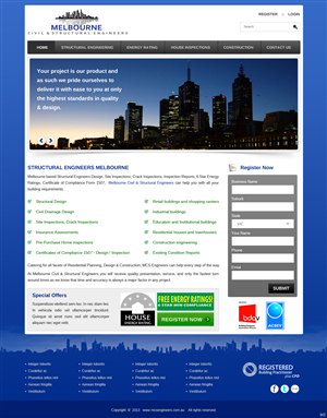 Web Design by pb for Melbourne Civil & Structural Engineers | Design: #1984532