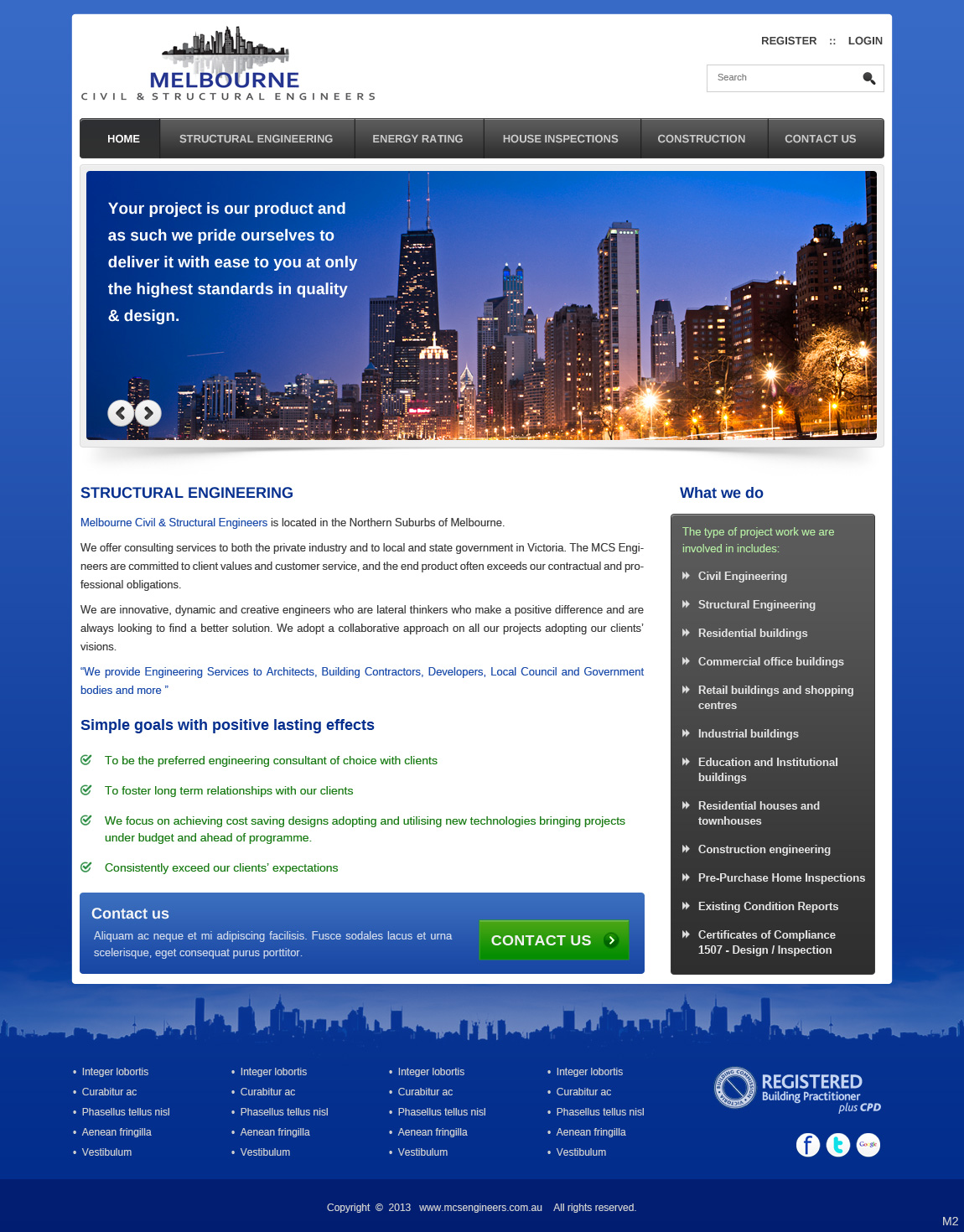 Web Design by pb for Melbourne Civil & Structural Engineers | Design #1984537