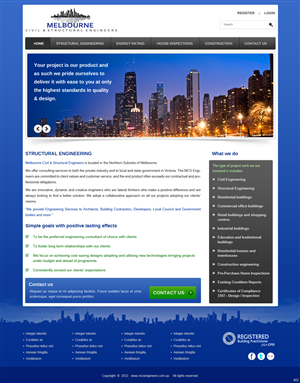 Web Design by pb for Melbourne Civil & Structural Engineers | Design: #1984537