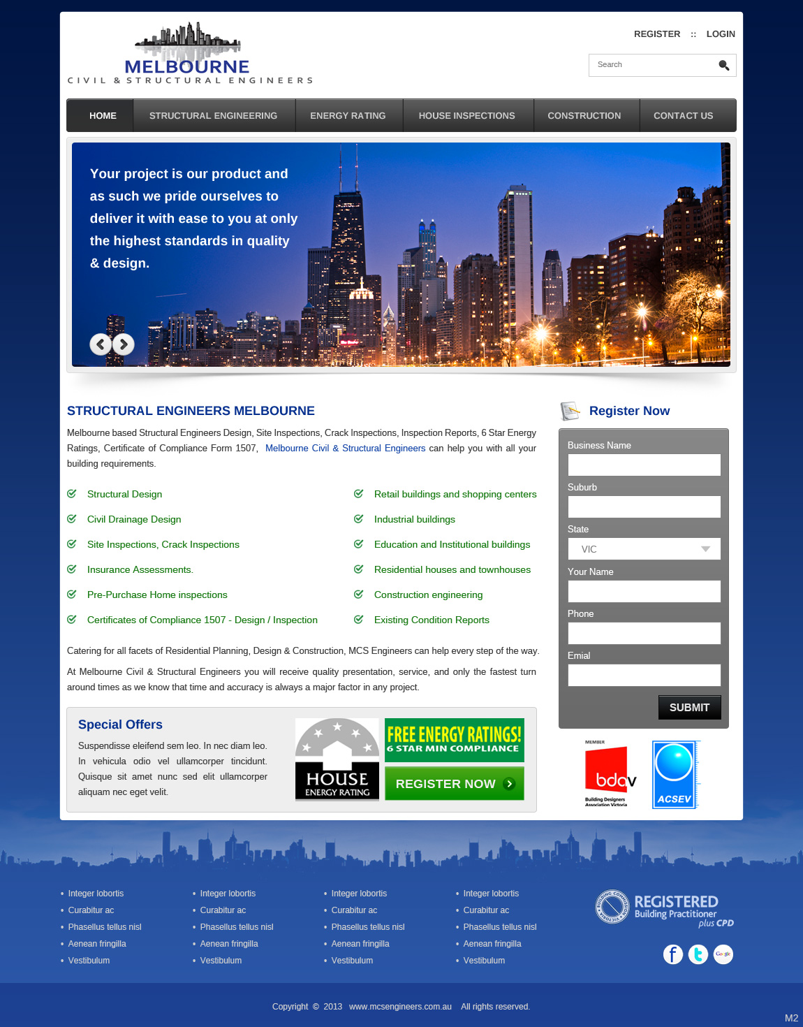 Web Design by pb for Melbourne Civil & Structural Engineers | Design: #2000471
