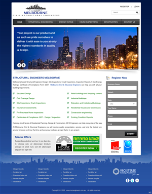 Web Design by pb for Melbourne Civil & Structural Engineers | Design: #2000471