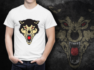 Aggresive Devil Wolf | Diseño de Camiseta por Deepak_9_Malhotra