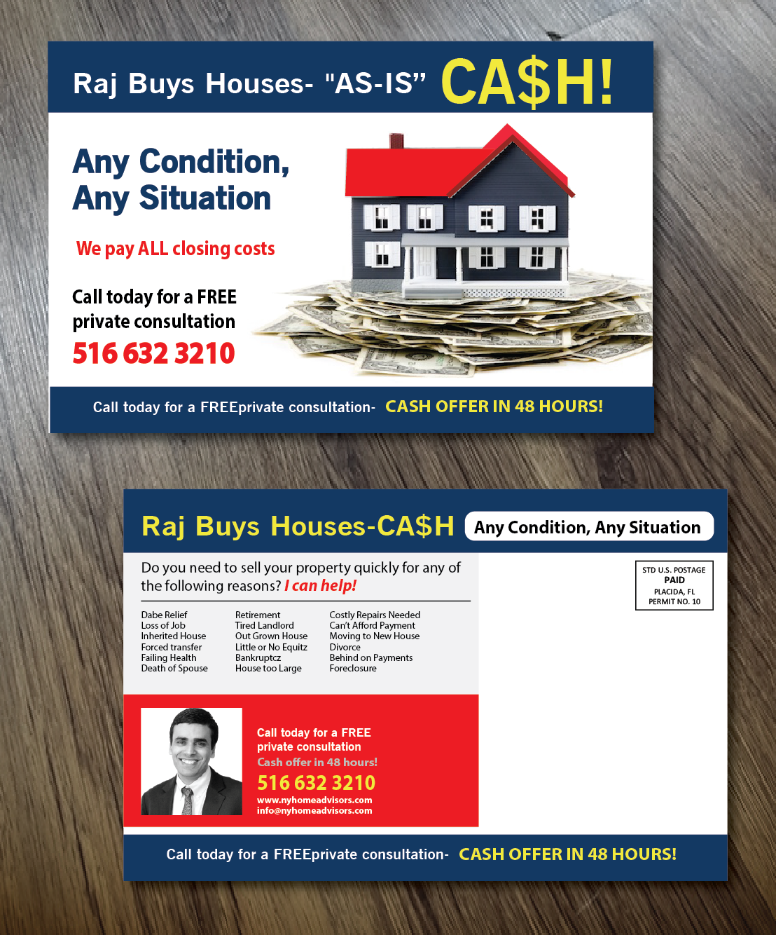 Diseño de Postal por alex989 para NY Home Advisors | Diseño #8216455