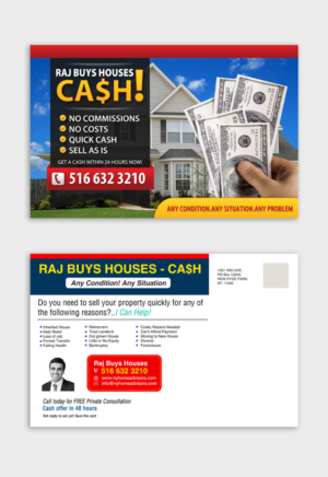 Diseño de Postal por debdesign para NY Home Advisors | Diseño: #8409096