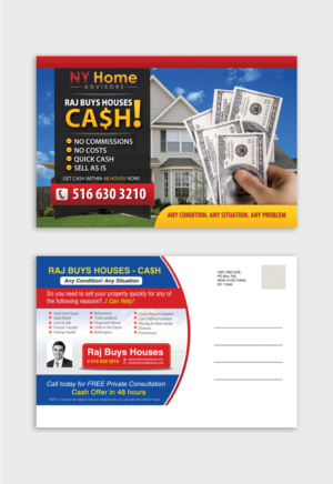 Diseño de Postal por debdesign para NY Home Advisors | Diseño: #8419063